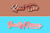 make a creative lettering logo design