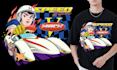 draw sick and artsy anime t shirt