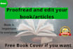 provide proofreading and editing, book editing