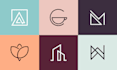 design flat and modern logo