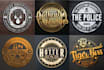 design round badge,  patch, sticker, stamp
