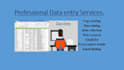 do data entry and analysis