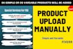 do eye catching shopify product listing, product upload, data entry