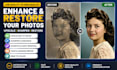 ai upscale, sharpen, restore and enhance your photos to HD quality