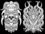 draw detailed dark art illustration for tshirt