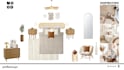 create interior design with mood board and shopping list