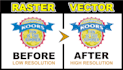 redraw, convert to vector your logo, sketch, images, etc