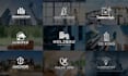 design a luxury modern real estate and construction logo