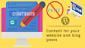 write SEO blog posts, articles, or website content