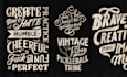 design custom hand lettering and typography for tshirt