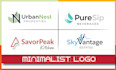 create a unique modern professional logo design for your brand or business