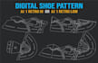make digital shoe pattern for air jordan 1 retro hi or low