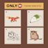 provide good cartoon animal illustration