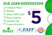targeted b2b lead generation, email list, and web scraper