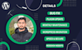 do website maintenance, manage,  fix erorr and  wordpress support
