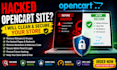 fix hacked opencart website, remove malware, make it clean