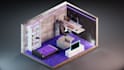 create an isometric 3d gaming room