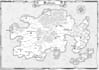 hand draw maps in black and white style for books, ebooks