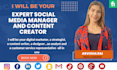 be your expert social media manager and content creator