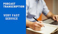 do podcast transcription in english
