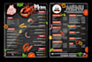 design a professional restaurant food menu flyer or price list