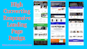 create modern responsive landing page design