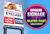 design yard sign, sign board, and signage