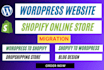 wordpress woocommerce store shopify ecommerce store design shopify store expert