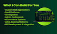 build custom web application as full stack developer
