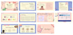 design attractive flat style presentation slides