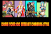 draw your oc, otp in comics and light novel illustration