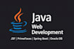 develop java web applications using jsf, primefaces, and spring boot
