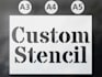 create a custom made stencil of your image or logo