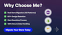 do store migration for shopify, woocommerce, wix
