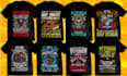 do custom t shirt design and bulk t shirt design in 12 hour