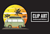design clip art for textiles, stickers