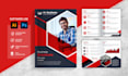 design modern printed marketing flyer, leaflet, sales sheet