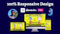 create a responsive wordpress website with elementor pro