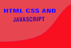 create professional website using html css and javascript