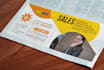 design creative newspaper ads, magazine ads, and postcard