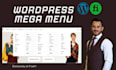create wordpress website mega menu, ubermenu, responsive menu