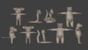 make stylized and cartoonish 3d model character