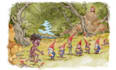 illustrate watercolor children story book illustration and children picture book