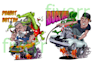 create illustration cartoon car rat fink style