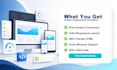 convert PSD figma xd to responsive tailwind CSS HTML website
