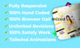 convert PSD to tailwind CSS responsive HTML website