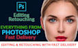 do editing, skin, headshots, retouching,background removal