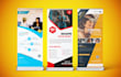 rollup, feather flag, pop up, pull up, retractable banner, sign design in 6 hour