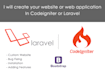 fix bugs or design and develop laravel, codeigniter website