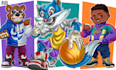 create a custom logo design for a cartoon character or a mascot